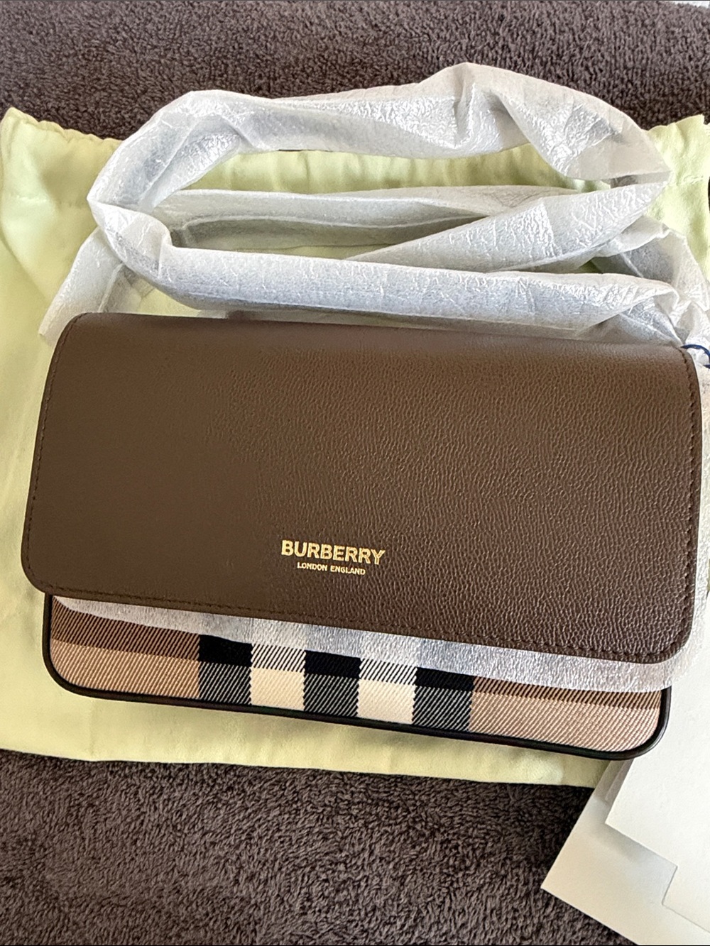 Burberry Brown Leather Crossbody